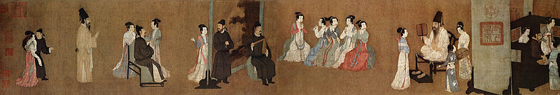 image of the painting Night Revels of Han Xizai