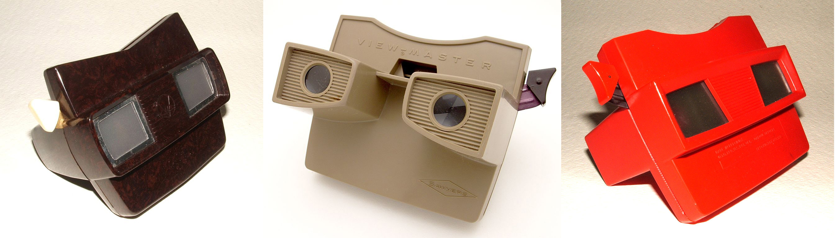 a series of view-master models